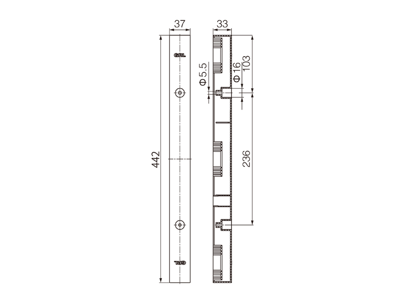 DN53008的外形尺寸信息.jpg 金萊勒DN53008末端蓋外形尺寸圖.jpg